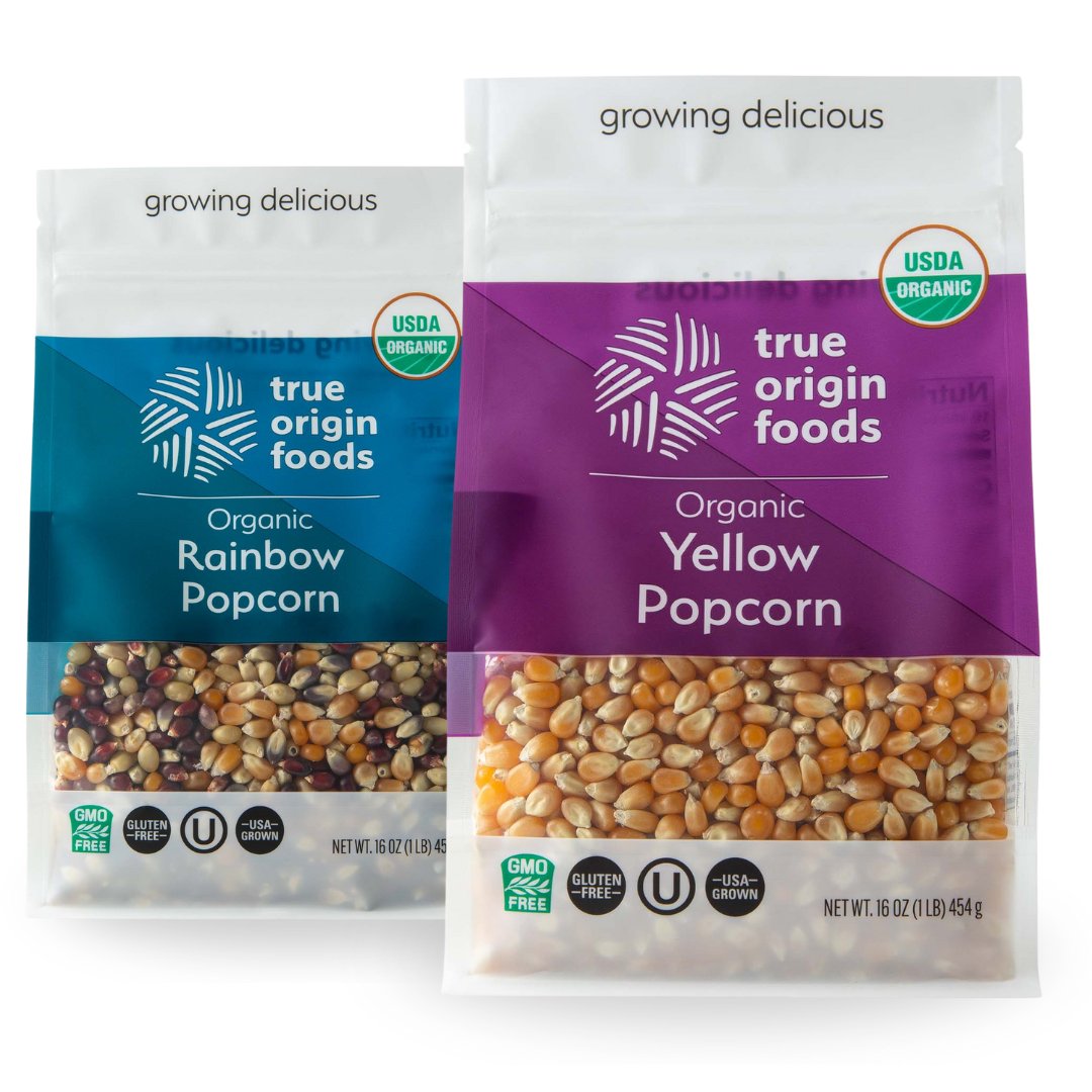 Organic Rainbow Popcorn