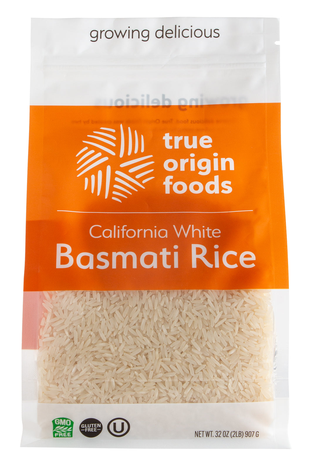 California White Basmati Rice - (6 - 2 Pound Bags)